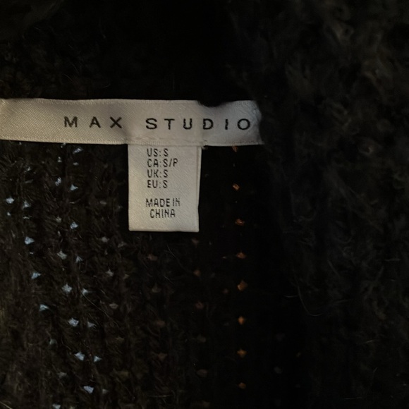 NWOT black sweater coat size S. - Picture 4 of 5